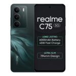 realme C75 Smartphone 4+128GB Midnight, 6.67inch Screen, 120HZ Vision Display, 6000mAh Battery, 40MP Camera, MediaTek Dimensity 6300 Processor, IP64