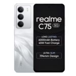 realme C75 Smartphone 6+128GB White, 6.67inch Screen, 120HZ Vision Display, 6000mAh Battery, 40MP Camera, MediaTek Dimensity 6300 Processor, IP64
