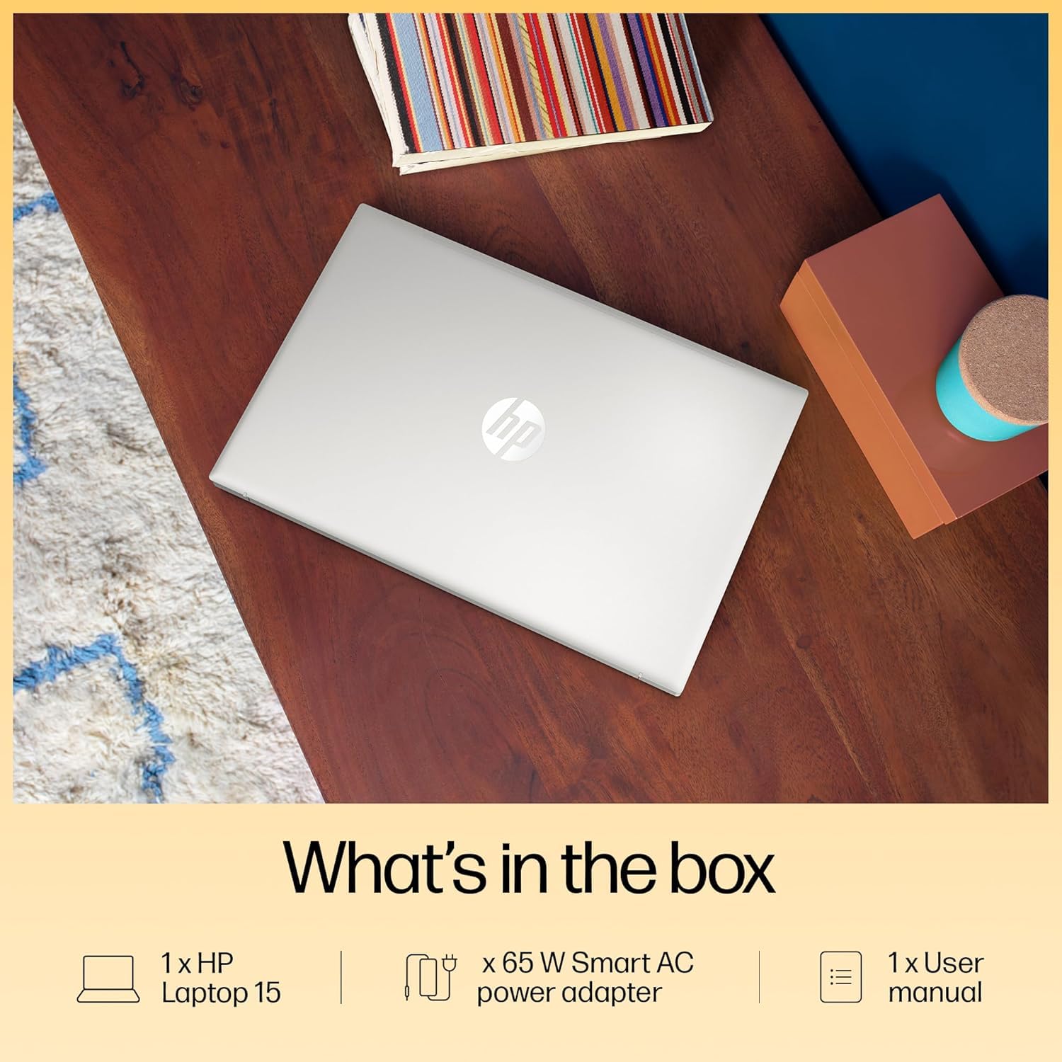 HP 15 Laptop, AMD Ryzen 7 7730U (16GB DDR4,512GB SSD) Anti-Glare, Micro-Edge,15.6''/39.6cm, FHD, Win11, M365 Basic(1yr),Office Home24,Silver,1.59kg,FHD Camera w/Privacy Shutter, Backlit KB, fc0390AU - Image 9